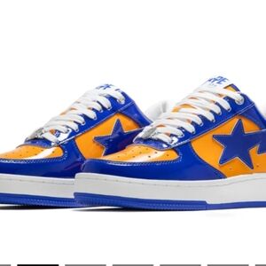 Bape Blue and Orange Men's Sneakers